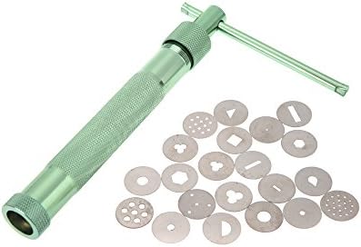 Cooking Tool Kitchen Accessories Sugar Paste Extruder Stainless Steel with 21 Tips Sugar Craft Fondant Cake Decorating