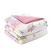 Comfort Spaces Kid 3 Piece Twin XL Comforter Cute Owl Animal Flowers Poka Dot Striped Design Decor Boys Girls All Season Down Alternative Bedspread Set, Pink
