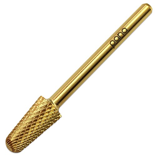 Pana 3/32" Safety Bit Nail Carbide Bit - Gold Color (Grit: Fine - F) for Electric Dremel Drill Machine