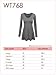 LL WT768 Womens Long Sleeve V Neck Trapeze Tunic XL BLACK