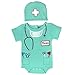 Sozo Unisex-Baby Newborn Doctor Bodysuit and Cap Set