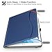 ZtotopCases for iPad Air 3rd Generation 2019/iPad Pro 10.5 Inch 2017, Premium PU Leather Business Folding Stand Folio Cover with Auto Wake/Sleep, Multiple Viewing Angles for iPad Air 3 Gen, Navy Blue