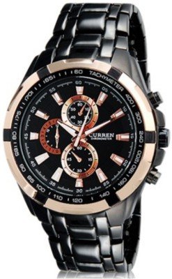 Analogue Black Dial Mens Watch Cur8023B