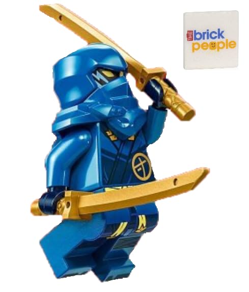 LEGO Ninjago Dragons Rising: Jay Minifigure with Dual Swords - Blue Ninja Ages 6+