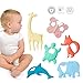 ChewBox Teething Toys 6 Pack- Animal Edition - Silicone Teethers for Babies Multi-Textured BPA Free, Freezer Safe to Soothe Babies Gums