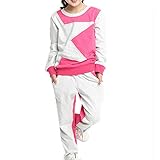 Banner Bonnie Little Girls' Cotton Long Sleeve Star Sweatsuit Set