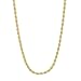 2.4mm 14k Gold Plated French Rope Chain Necklace, 20