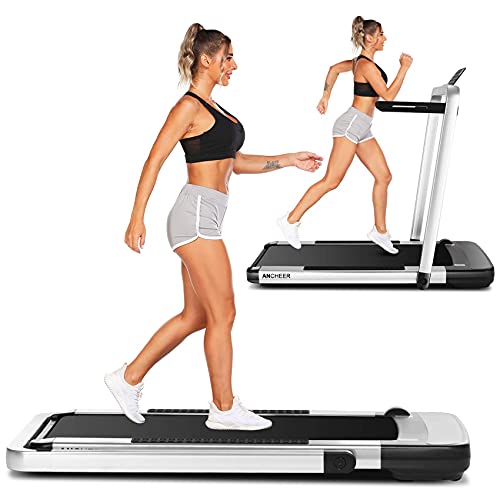 ANCHEER in Folding Treadmill,Electric Under Desk Treadmill with App  Remote Control,Acrylic Touch Screen,