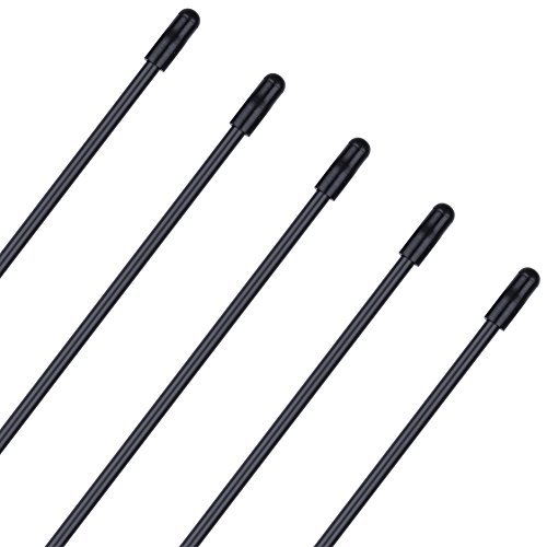 5PCS HobbyPark Plastic Antenna Tube with Cap Black for RC Remote Control Vehicles FPV Drone Quadcopter Multicopters Boats 2.4G Receiver