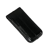 MJ Masters Men's Eel Skin Large Magnetic Money Clip, Black