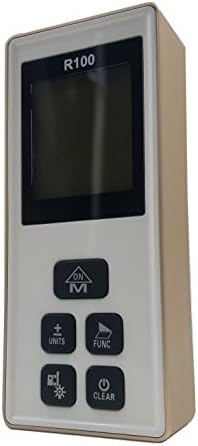 R100 Laser Measure 382ft Digital Handle Laser Rangefinder Line Lasers(0.03-382ft) Silver and Gold