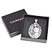 Luckeyui Oval Abalone Necklace for Women Sea Shell Flower Pendant Jewelry with Black Rope Chain