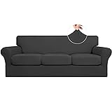 Easy-Going 4 Pieces Stretch Soft Couch Cover for