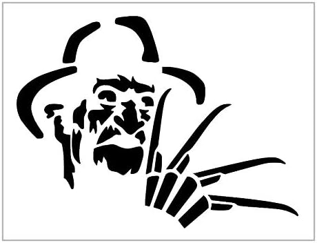 Mixed Media - Freddy No2 Stencil Elm Street Pumpkin Carving 8.5