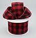 Wired Buffalo Plaid Ribbon, 2.5