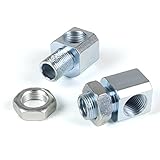 M18 x 1.5mm O2 Sensor Spacer Adapter Extender w/90 Degree Angle Universal (Pack of 2)