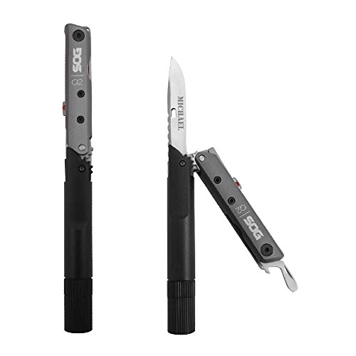 Personalized SOG Baton Q2 Pocket Knife Multi-tool - Free Engraving