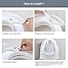 Potty Training Seat for Toddler Boys & Girls, Ergonomic Portable Baby Toilet Shape with Non-Slip Handles, Cushioned Seat for Kids Comfort, Splash Guard & Backrest Toilet Seat, Includes Free Brush