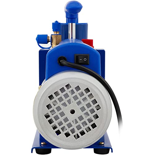 VEVOR Vacuum Chamber With Pump, 5 Gallon Vacuum Chamber Acrylic Lid, 5CFM 1/2 HP Single Stage