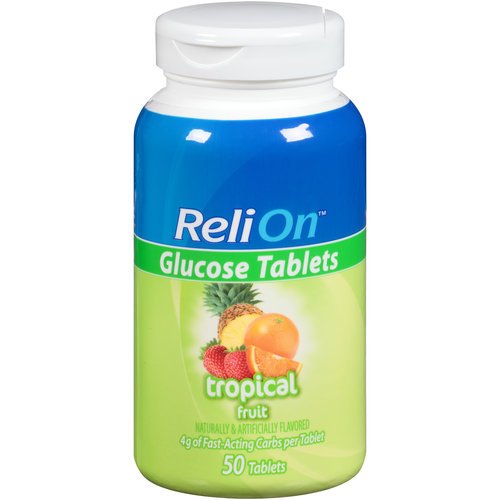 ReliOn - Glucose Tropical Fruit Flavor, 50 Tablets