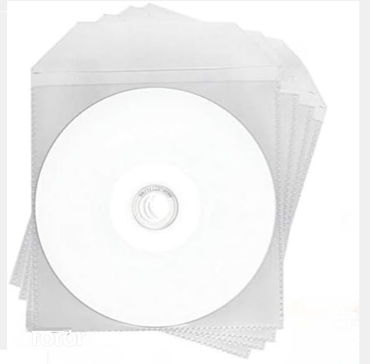 5 x Ritek Blu Ray Recordable Blank Discs - 6X, 25GB BD-R, Full Face White Inkjet Printable - In Dragon Trading Plastic Sleeves