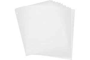 JOINPAYA Plastic Sheet Protectors A4 4-Hole 10Pcs Waterproof Sleeves for Document Organization and Filing