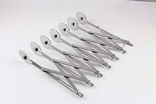 FUNTRESS Stainless Steel Pizza Brownies Cookies Cake Pastry Cutter Multi-Round Knife Professional Bakes Cutting Tool Dough Divider with Sharp Blade 7 Round - Thumbnail 3