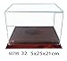 DECOMIL - UV Protection Football Display Case Holder, ALL 4 sides visible, Solid Wood Base - Cherry Finish