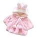Muxika Fashion Baby Girl Fur Winter Warm Coat Cloak Jacket Thick Warm Clothes (Age:0~9 Month / Label size 6 , Pink)