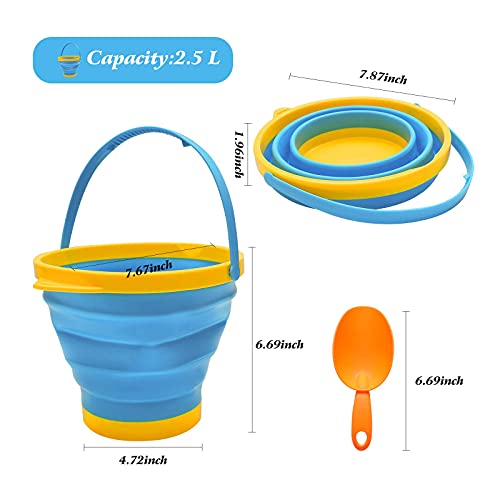 Holady Collapsible Buckets, Collapsible Pail,Sand Buckets and Sand