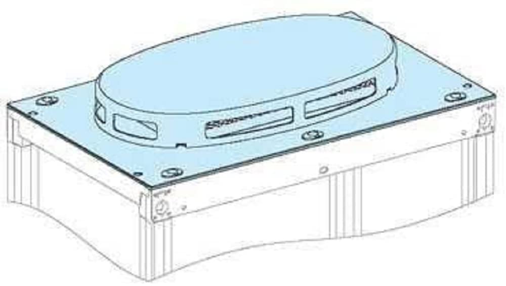 Schneider Electric 08476 IP30 VENTILATED ROOF W650 D400, White