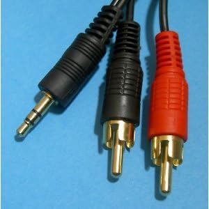 World of Data 2m AudioPro 3.5mm Audio Jack to Twin RCA Cable 2m - 24k Gold Plated - Bi-Directional - Audio - Stereo - Male to Male - 2m - Image 5