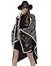 Women's Knitted Poncho Cape Shawls Winter Cardigans Sweater Coat Blanket Wraps