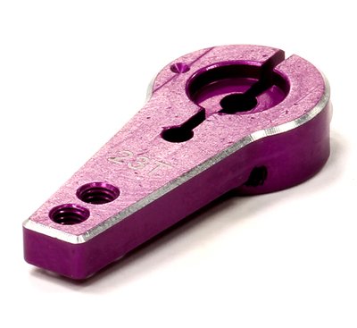 Integy Hobby RC Model C23939PURPLE Billet Machined Alloy Servo Horn 23T for KO & JR Servo (r=20, 24mm)