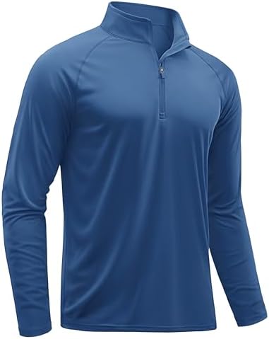 Core 365 Men's Fusion ChromaSoft Pique Quarter-Zip L Electric Blue