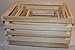 Set Of Three Crates Handmade By an Old Order Amish Country Craftsman in His Small Workshop Located in Central Ohio.