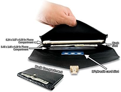 Multi-functional Wallet Cash Card ID Stash Carrying Phone Pouch Case Purse Wristlet With Strap Chain