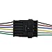 ESUPPORT 6 Pin Way Car Auto Waterproof Electrical Connector Plug Socket Kit with Wire AWG Gauge Marine Pack of 5