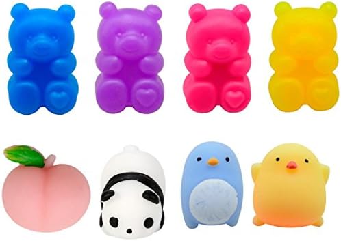 Yeefant Stress Relief Extrusion Animals Super Soft Slow Rising Relaxing Anti-Anxiety Squeeze Mini Colorful Scented Collection Squeeze Stress Reliever Toy For Kids Adult,Random,1.58x2.76 Inch