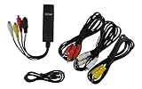 iTeck Video Grabber USB 2.0 Audio Video Live Gaming Capture Device TK132860 - RCA Splitters & AV Cables Included