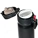 17oz Coffee Thermos, Stainless Steel Travel Mug, Double Wall Vacuum Insulated Water Bottle, Keeps Drinks Hot for 12 Hours and Cold for 24,(Extra Seal Gasket Included) Color Black