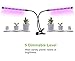 18W Plant Grow Light, Auto On & Auto Off Dual Head Grow Lamp, 3/9/12H Timer, Dimmable 5 Levels Adjustable 360 Degree Flexible Gooseneck for Indoor Plants [UL Listed, 2018 Upgraded]