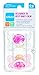 MAM Trends Latex Orthodontic Pacifier, Girl 0-6 Months, 2-Count