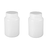 Heyiarbeit 10Pcs Wide Mouth Plastic Bottles