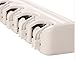 Kitchsmart - Multipurpose Wall Mounted Organizer. Ideal for hanging MOPS, BROOMS, TOOLS, SPORT EQUIPMENTS. The best Garage Organizer System! (White)