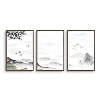 3 Piece Framed Canvas Wall Art Zen Canvas Prints Home Artwork Decoration for Living Room,Bedroom - 16