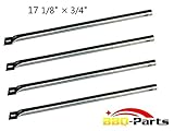 Hongso SBF731 (4-pack) Stainless Steel Burner Replacement for Select Gas Grill Models by Amana, Surefire and Others (17 1/8