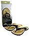 Neat Feat Men's Zori Sport Orthotic Slip-on Sandals Flip Flop, Black/Tan, 8 D US