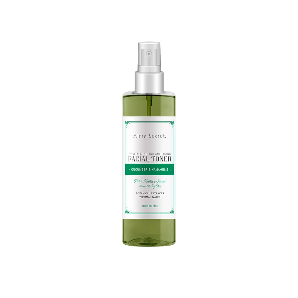 Facial Toner revitalizante y antiedad con Pepino & hammamelis 200 ml