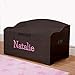 Personalized Dibsies Modern Expressions Toy Box - Espresso (Signature Series - Girls) (Signature Series - Girls)